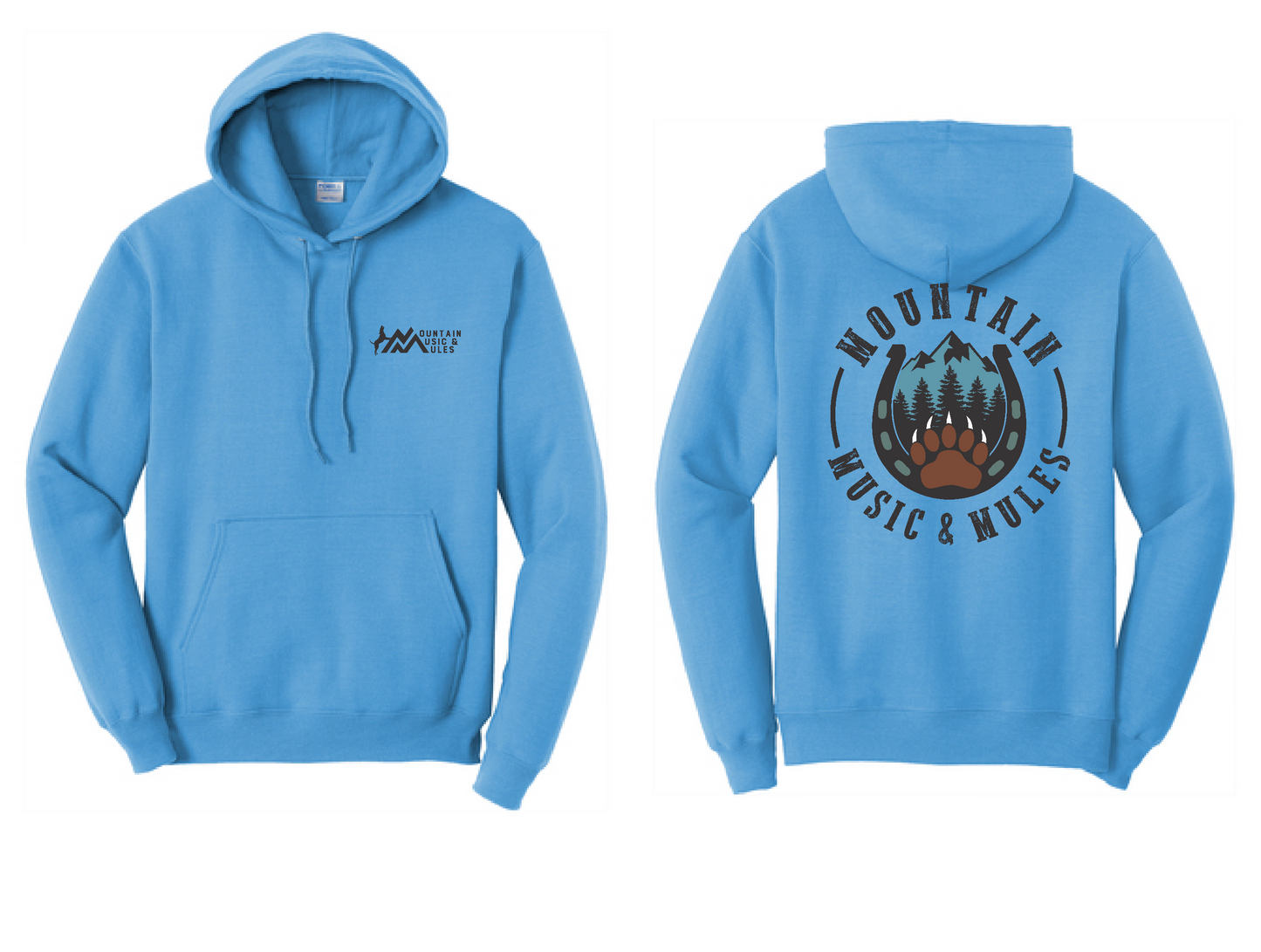 Hooded Sweatshirt- Design #1, MMM Logo