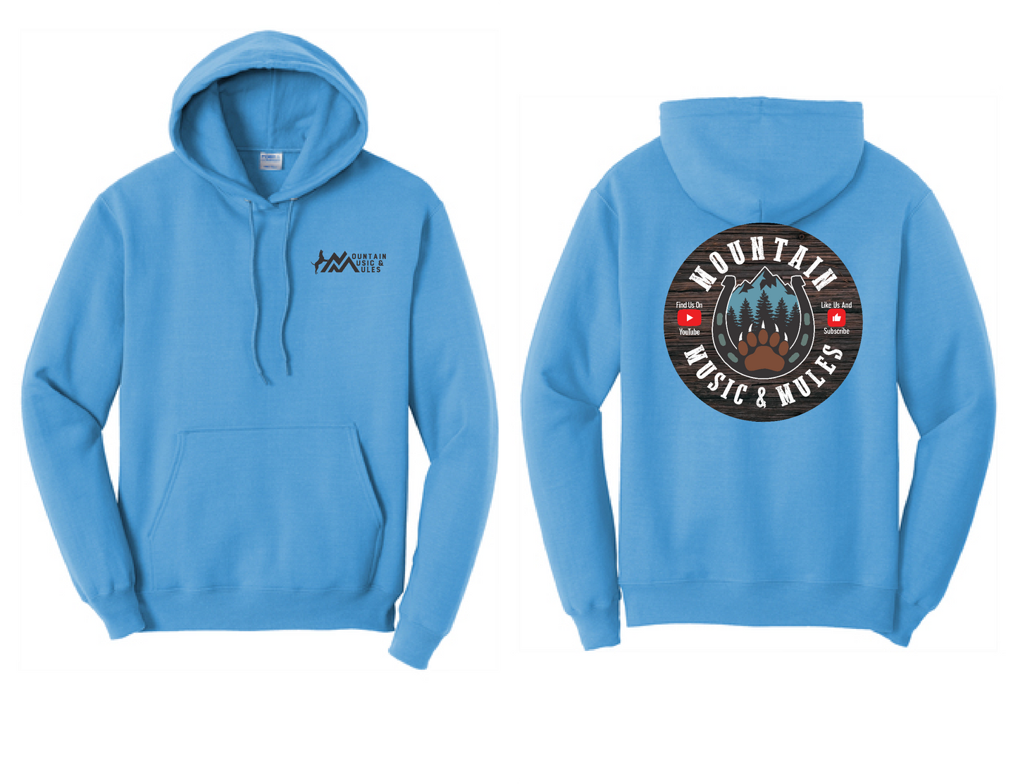 Hooded Sweatshirt- Design #2, MMM Logo