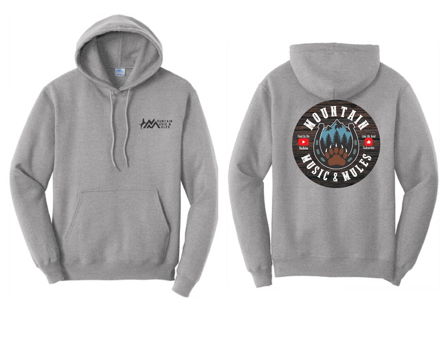 Hooded Sweatshirt- Design #2, MMM Logo