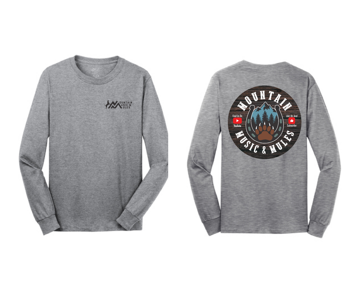 Long Sleeved T-Shirt- Design #2, MMM Logo