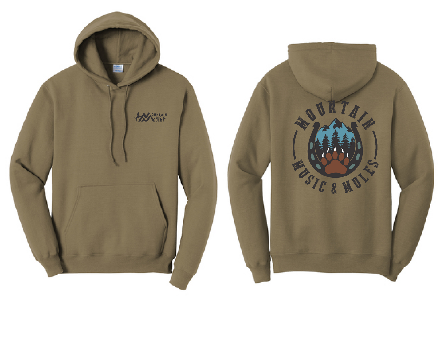 Hooded Sweatshirt- Design #1, MMM Logo