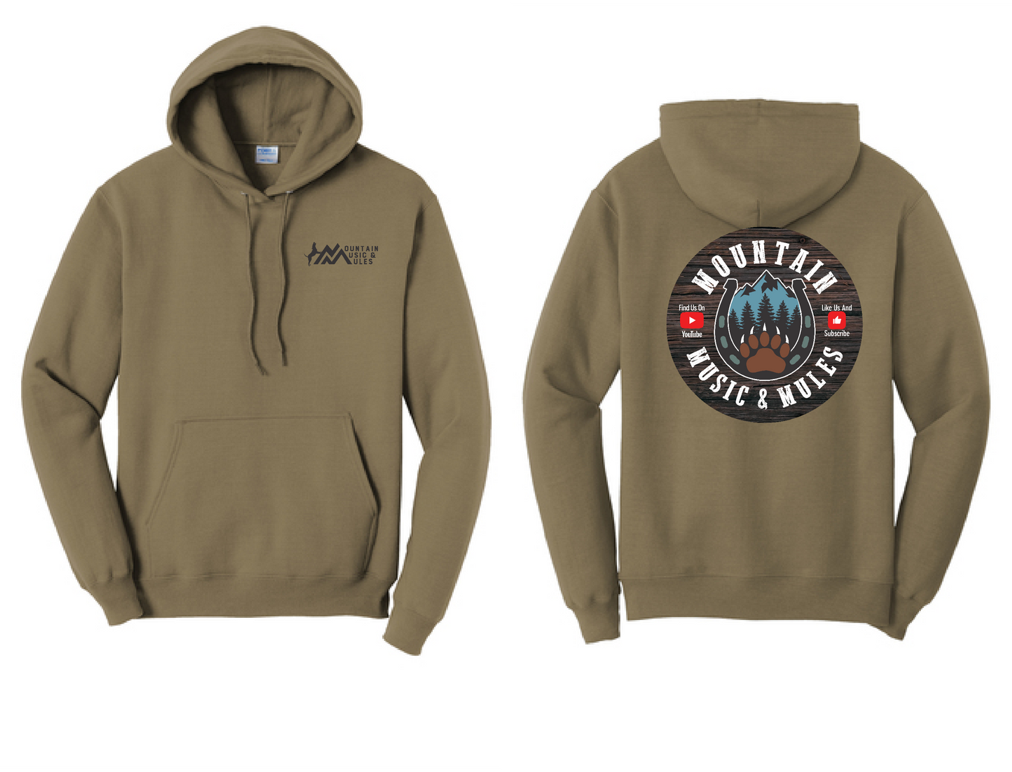 Hooded Sweatshirt- Design #2, MMM Logo