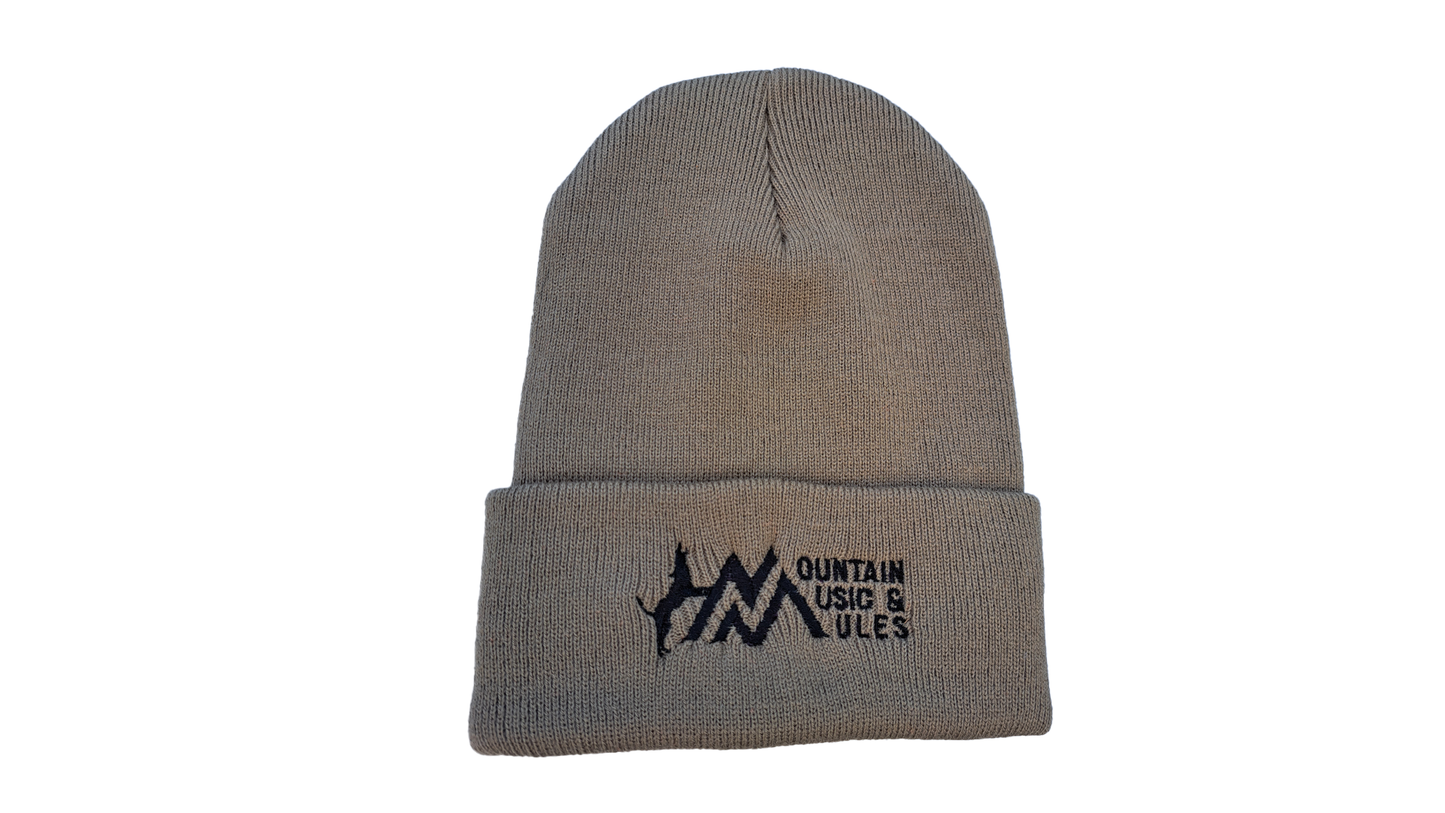 Coyote Brown, Knit Cuffed Beanie - Black MMM Logo